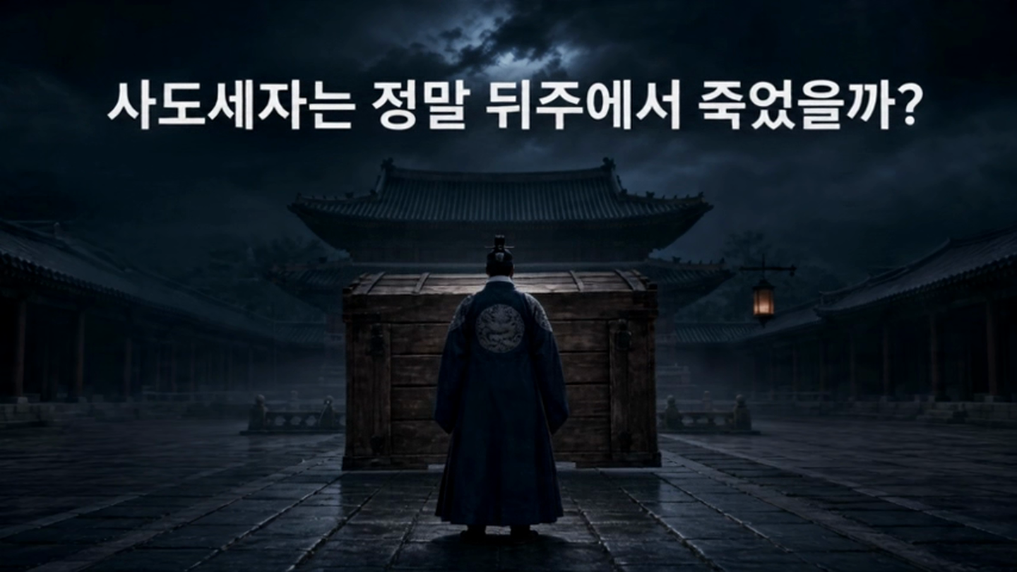 사도세자의 죽음을 질문으로 던지는 역사 다큐멘터리 장면